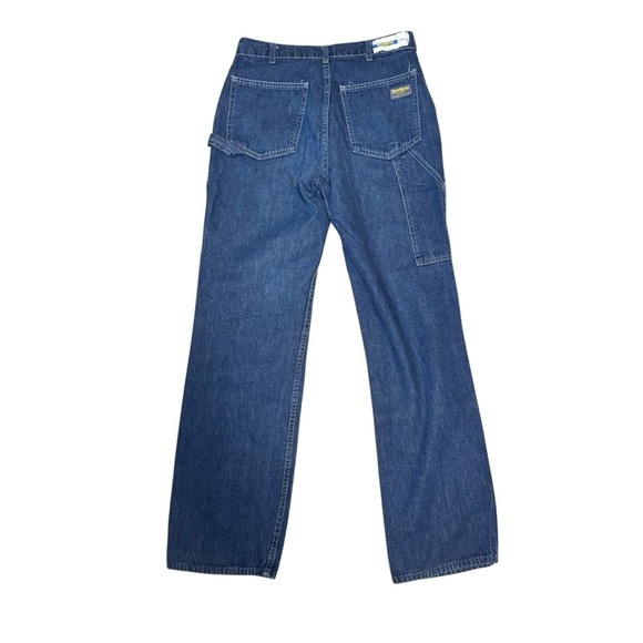 Vintage 70s Oshkosh B Gosh Sanforized Union Made Denim Carpenter Jeans Size 29 - Picture 1 of 6